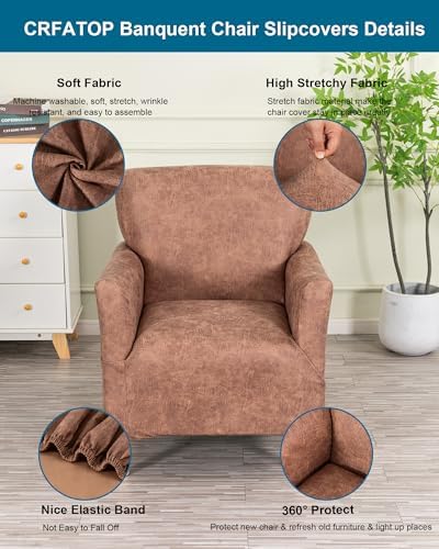 CRFATOP Accent Chair Cover, Stretch Armchair Slipcover for Living Room,A31