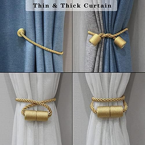 Magnetic Curtain Tiebacks Holdbacks Decorative Tie Backs for Windows Porlau