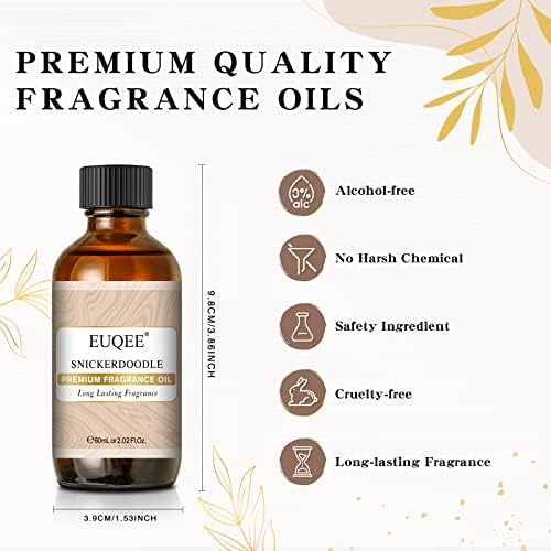 EUQEE Snickerdoodle Fragrance Oil for Candle Making (2.02 Fl oz/60 ml)