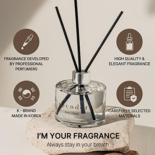 COCODOR Signature Reed Diffuser Set/La Tulip Garden / 6.7oz /1 Pack/Home Fragrance Diffuser, Oil Scent Diffuser for Bathroom Shelf Decor