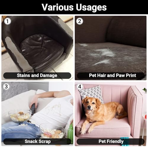 Club Chair Covers Slipcover 2 Piece, Barrel Chair Slipcovers with Cushion Cover, Stretch Armchair Sofa Covers Removable Slipcover with Elastic Bottom Washable Furniture Protector for Pet Dog