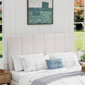 Yongchuang Upholstered Queen Headboard Only, Modern Linen Grayish White