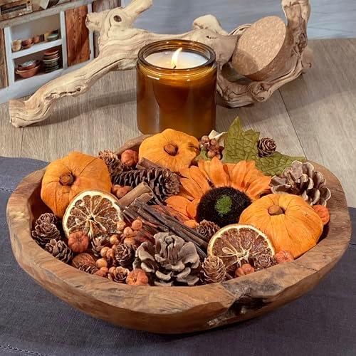 ANDALUCA Decorative Sunflower Fragrance Potpourri Fall Autumn Home Décor (Pumpkin Spice)