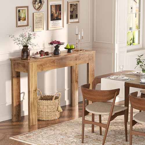 Armocity Small Console Table for Entryway, 32" Farmhouse Narrow Sofa Table
