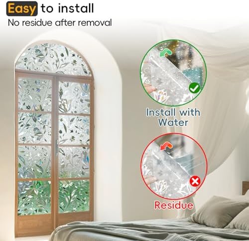 Dwersty Window Privacy Film 17.5 inch * 78.74 inch