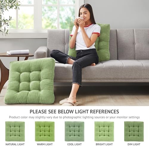Floor Pillows Set of 6, Large Meditation Cushion for Adults, 22 Inch Square