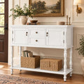 ARTPOWER Console Table with 2 Drawers, Retro Entryway Table with 2 Door