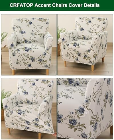 CRFATOP Accent Chair Cover, Stretch Armchair Slipcover for Living Room,43