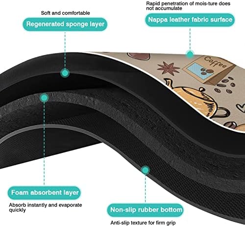 Coffee Bar Mat Accessories for Countertop Super Absorbent Anti-Slip Silicone Dish Drying Mats Kitchen Counter Draining Pad Decor Gift Fit Maker Pot Espresso Machine 23inx15in