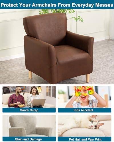 CRFATOP Accent Chair Cover, Stretch Armchair Slipcover for Living Room,A30
