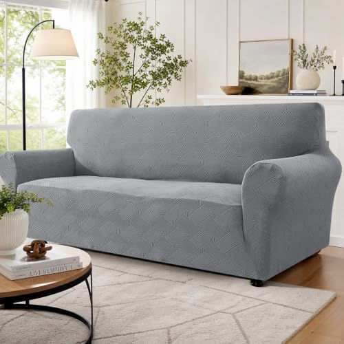 XINEAGE XL Sofa Slipcover Pet Friendly, Stretch Couch Cover,Light Gray