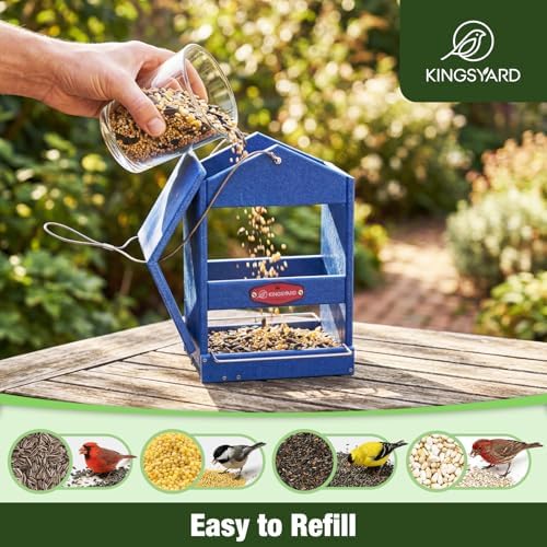 Kingsyard Wild Bird Feeder for Outdoors, Hanging Bird Feeders