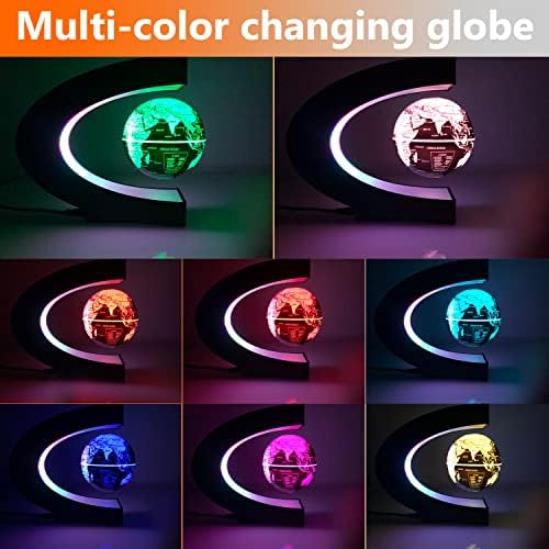 Multi-Color Changing Magnetic Levitation Floating Globe, Desktop Decoration