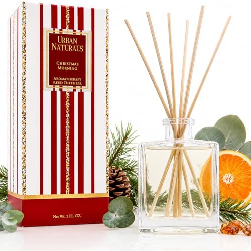 Urban Naturals Reed Diffuser Set, Christmas Morning - Bathroom Shelf Décor
