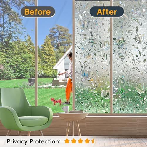 Dwersty Window Privacy Film 17.5 inch * 78.74 inch