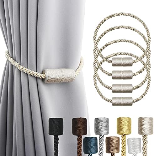 Magnetic Curtain Tiebacks Holdbacks Decorative Tie Backs for Windows Porlau
