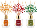 Airkeep Reed Diffuser Set of 3, Coconut Pineapple Lemon Eucalyptus Cranberry Apple Oil Reed Diffusers for Bedroom Living Room Office Aromatherapy Oil Reed Diffuser for Gift 50ml x 3
