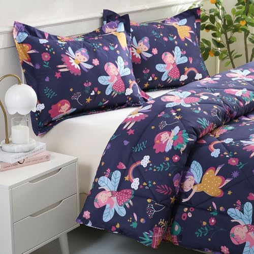JSD Purple Fairy Kids Comforter Set Full Size