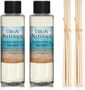 Urban Naturals Ocean Mist & Sea Salt Scented Oil Reed Diffuser Refill, 4 oz (2 Pack)