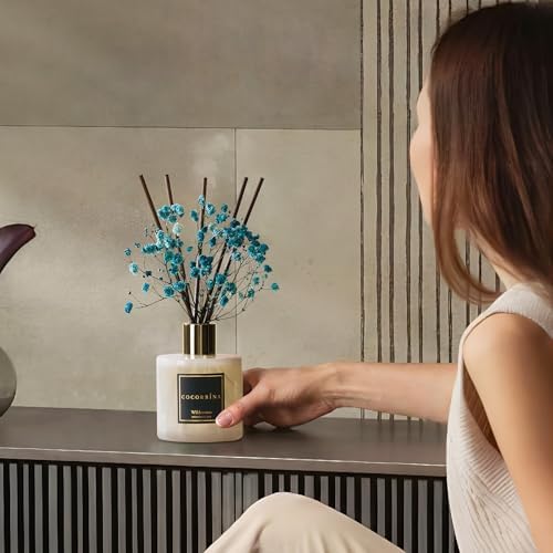 COCORRÍNA Reed Diffuser - Wilderness 6.7 fl oz Scented Diffuser with 8 Sticks Home Fragrance Reed Diffuser for Bathroom Shelf Decor