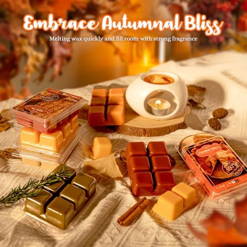 ARVIDSSON Fall Scented Wax Melts, Natural Autumn Wax Cubes for Wax Warmer