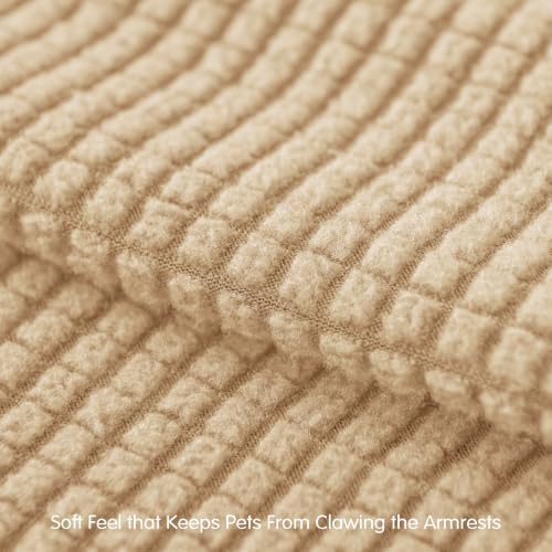 SUBRTEX Stretch Couch Arm Covers Set of 2, Non-Slip Sofa Armrest Slipcovers
