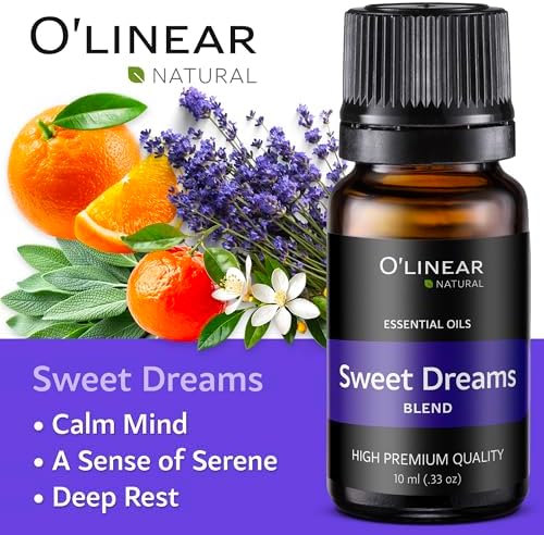 O'linear Top 6 Blends Essential Oils Set - Aromatherapy Diffuser Blends for Sleep, Mood, Breathe, Temptation, Feel Good, Stress Relief
