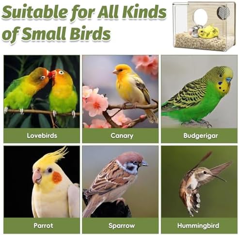 PINVNBY Parakeet Nesting Box Budgie Breeding Box Bird Nest for Cage