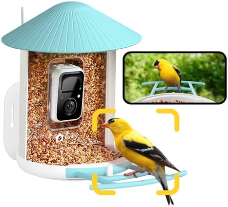 NETVUE by Birdfy Smart Bird Feeder with Camera for Outdoor, AI Bird ID