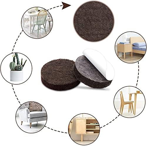 Felt Furniture Pads for Hardwood Floors Felt Pads for Chair Legs Yelanon