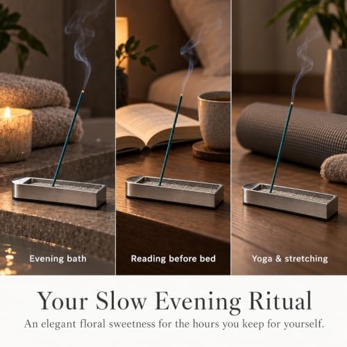なごみ工房 Kyoto Jasmine Incense Sticks - Japanese Temple Aroma, Ideal for Relaxation & Meditation, Approx. 60 Sticks (0.044 Pounds) - Premium Quality Incense for Spiritual & Home Use Nagomikobo