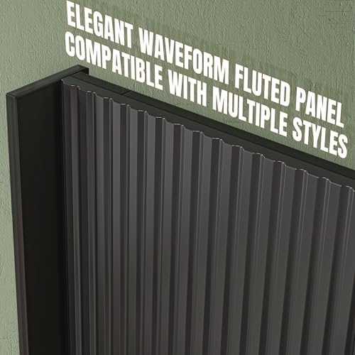 Howjoe Wood King Headboard Only, 80.3" Black Wood Headboard King Size