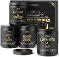 AOOVOO Scented Candles for Men - 4 Pack Candles for Home Scented