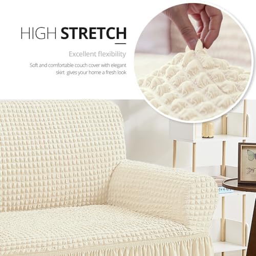 NICEEC Arm Chair Covers Armchair Covers Universal Slipcovers with Skirt
