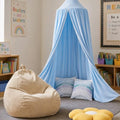 Kids Reading Nook Set with Canopy Tent, Bean Bag Cover & Pillow,Blue