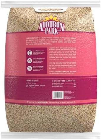 Audubon Park Sunflower Hearts Wild Bird Seed, 15-lb.