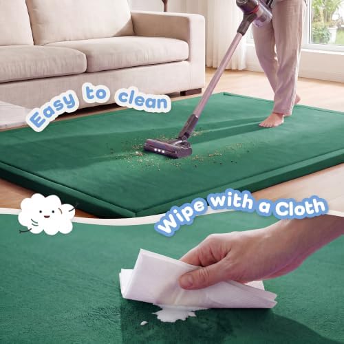1.3" Thick Baby Play Mat for Floor,39x59 Memory Foam Tummy Time Mat