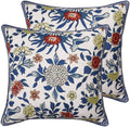 patdrea Designer Vintage French Throw Pillow Cover,18"x18",Set of 2