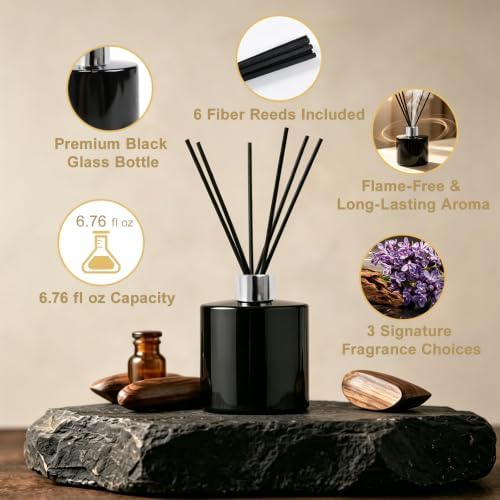 Reed Diffuser Set,Lavender Eucalyptus Fragrance Diffuser