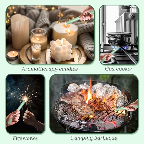 2 PCS Candle Lighter,Windproof Flameless Rechargeable Electric Lighter