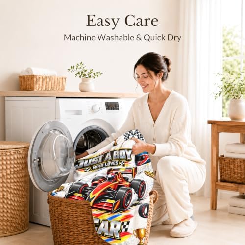 Racing Car Blanket for Boys, Kids Blanket Gifts for Car Lovers