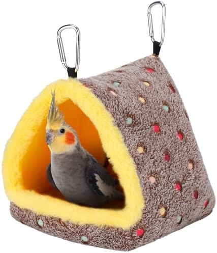 MEWTOGO Medium Winter Warm Bird Nest House with Support Board for Cage