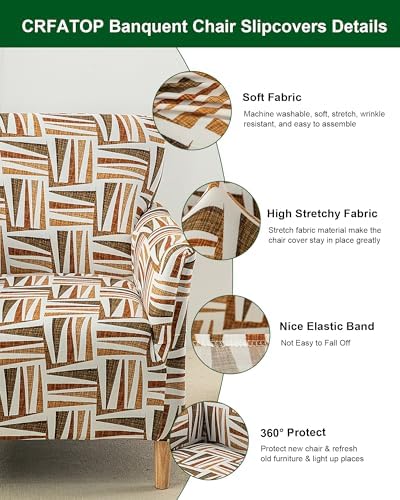 CRFATOP Accent Chair Cover, Stretch Armchair Slipcover for Living Room,A28