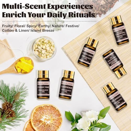 MAYJAM Essential Oils Set - Fragrance Oil for Diffuser Soap Candle Making