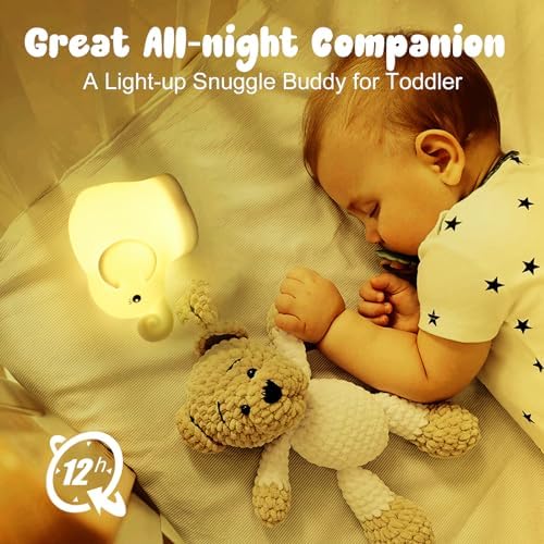 Elephant Night Light for Kids, Baby Nursery NightLight for Breastfeeding