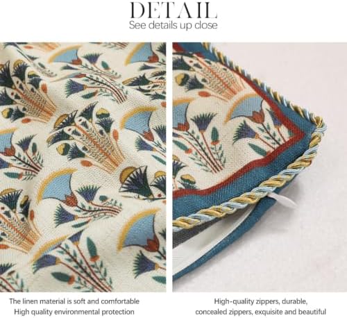 patdrea French Vintage Lumbar Throw Pillow Cover,12"x28",Set of 2