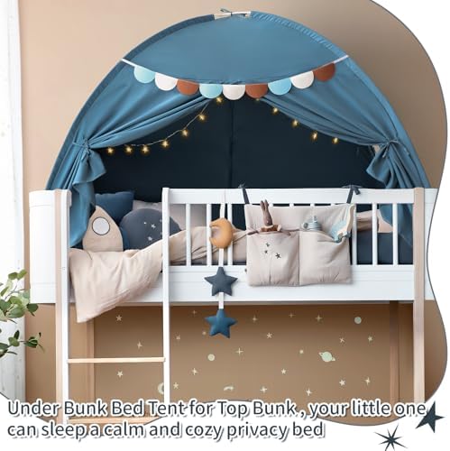 Twin Bed Tent for Kids, Toddler Privacy Tents on Bunk Bed Sleep Boys Canopy