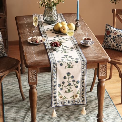 patdrea Designer Elegant French Fall Table Runner,12"X87"