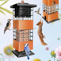 Squirrel Proof Metal Bird Feeder,3.5Lb,4 Ports,Weight Activated,Easy Refill