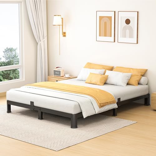 10 Inch King Size Metal Platform Bed Frame with Round Corners Leg